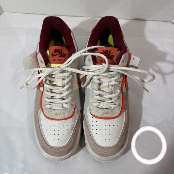 Nike Air Force 1 Shadow Low Trainers US8.5/UK/EU40 CU8591-600 Orange Pearl - Picture 5 of 11